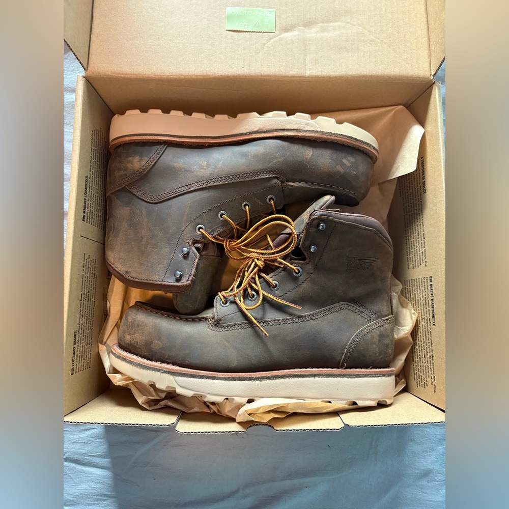 Red Wing Shoes Dark Brown Leather Boots